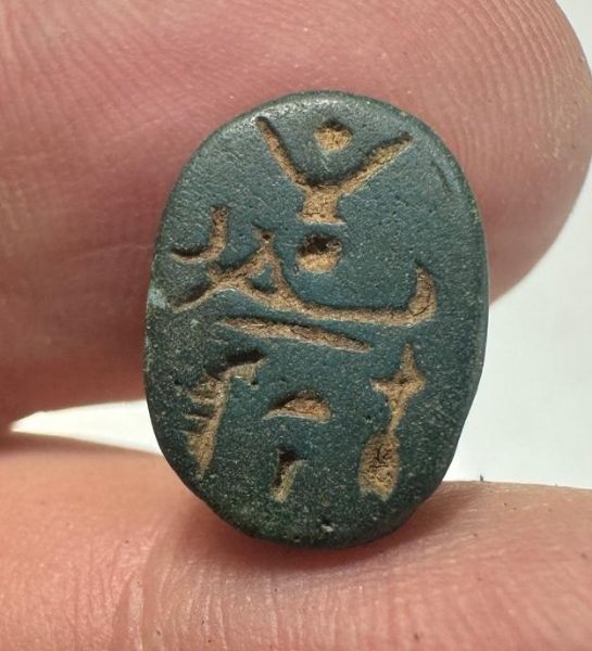 Picture of ANCIENT EGYPT -  BEAUTIFUL STONE  SCARAB . NEW KINGDOM. 1400 - 1200 B.C