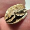 Picture of ANCIENT EGYPT -  BEAUTIFUL  STONE  SCARAB . WITH THE NAME OF THUTMOSES IV. NEW KINGDOM. 1400 - 1200 B.C
