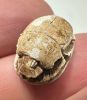 Picture of ANCIENT EGYPT -  BEAUTIFUL  STONE  SCARAB . WITH THE NAME OF THUTMOSES IV. NEW KINGDOM. 1400 - 1200 B.C