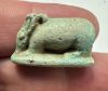 Picture of ANCIENT EGYPT -  FAIENCE AMULET OF A SOW . LATE PERIOD. 300 - 100 B.C