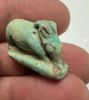 Picture of ANCIENT EGYPT -  FAIENCE AMULET OF A SOW . LATE PERIOD. 300 - 100 B.C