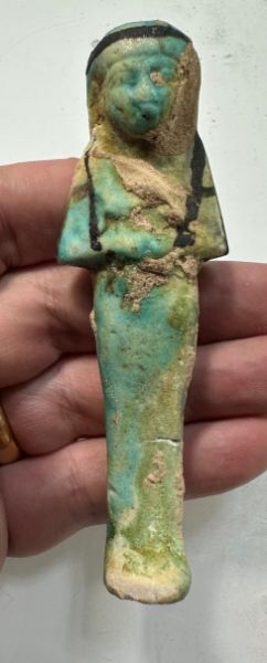 Picture of   Ancient Egypt. FAIENCE USHABTI. THIRD INTERMEDIATE PERIOD. 22ND DYNASTY.  943 BC - 716 BC