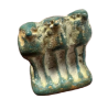 Picture of ANCIENT EGYPT -  BEAUTIFUL  TRIAD FAIENCE  AMULET- FALCONS (HORUS) . GRECO - ROMAN. 300 - 100 B.C