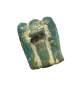 Picture of ANCIENT EGYPT -  BEAUTIFUL  TRIAD FAIENCE  AMULET- FALCONS (HORUS) . GRECO - ROMAN. 300 - 100 B.C