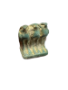 Picture of ANCIENT EGYPT -  BEAUTIFUL  TRIAD FAIENCE  AMULET- FALCONS (HORUS) . GRECO - ROMAN. 300 - 100 B.C