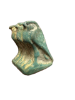 Picture of ANCIENT EGYPT -  BEAUTIFUL  TRIAD FAIENCE  AMULET- FALCONS (HORUS) . GRECO - ROMAN. 300 - 100 B.C