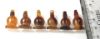 Picture of   Ancient Egypt. LOT OF 6 CARNELIAN STONE POPPY SEED AMULETS. 600 - 300 B.C