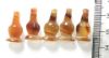 Picture of  Ancient Egypt. LOT OF 5 CARNELIAN STONE POPPY SEED AMULETS. 600 - 300 B.C