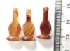 Picture of   Ancient Egypt. LOT OF 3 CARNELIAN STONE POPPY SEED AMULETS. 600 - 300 B.C