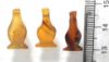 Picture of   Ancient Egypt. LOT OF 3 CARNELIAN STONE POPPY SEED AMULETS. 600 - 300 B.C