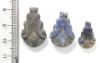 Picture of   Ancient Egypt. LOT OF 3 LAPIS LAZULI LOTUS FLOWER  AMULETS. 600 - 300 B.C
