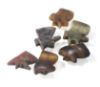 Picture of  Ancient Egypt. LOT OF 6 STONE EYE OF HORUS  AMULETS. 600 - 300 B.C