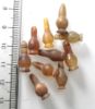 Picture of   Ancient Egypt. LOT OF 10 CARNELIAN STONE POPPY SEED AMULETS. 600 - 300 B.C