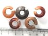 Picture of   Ancient Egypt. LOT OF 5 CARNELIAN HAIR RINGS. 600 - 300 B.C