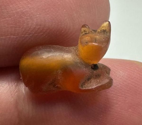 Picture of   Ancient Egypt.   Stone Cat  . Ptolemaic Period. 3rd century B.C