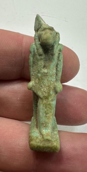 Picture of ANCIENT EGYPT - FAIENCE ANUBIS AMULET . 600 - 300 B.C