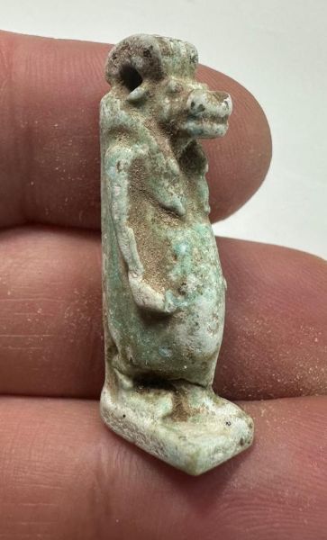Picture of ANCIENT EGYPT - FAIENCE TAWERET AMULET . 600 - 300 B.C