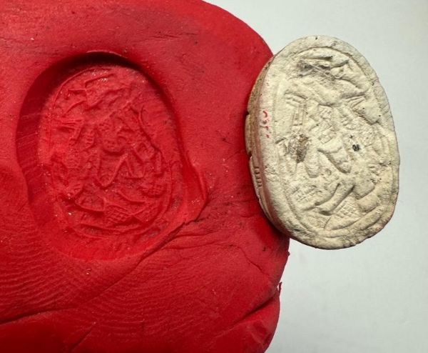 Picture of Ancient Egypt. Stone Scarab Second Intermediate Period . 1700 - 1500  B.C