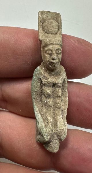 Picture of ANCIENT EGYPT - FAIENCE FRAGMENT OF AN  AMULET. 600 - 300 B.C