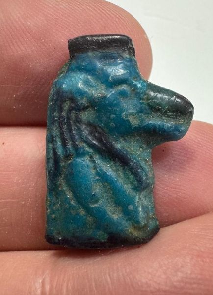 Picture of ANCIENT EGYPT - FAIENCE TAWERET AMULET. GRECO - ROMAN. 300 - 100 B.C
