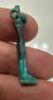 Picture of ANCIENT EGYPT - FAIENCE LION HEADED AMULET AMULET. 600 - 300 B.C