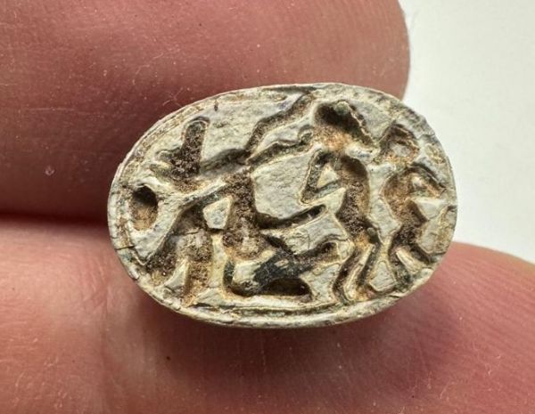 Picture of  Ancient Egypt.  Stone Scarab. New Kingdom .14th B.C