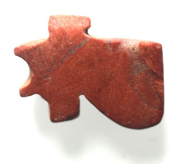 Picture of   Ancient Egypt.   Red Jasper Stone Eye of Horus Amulet  . 600 - 300 B.C