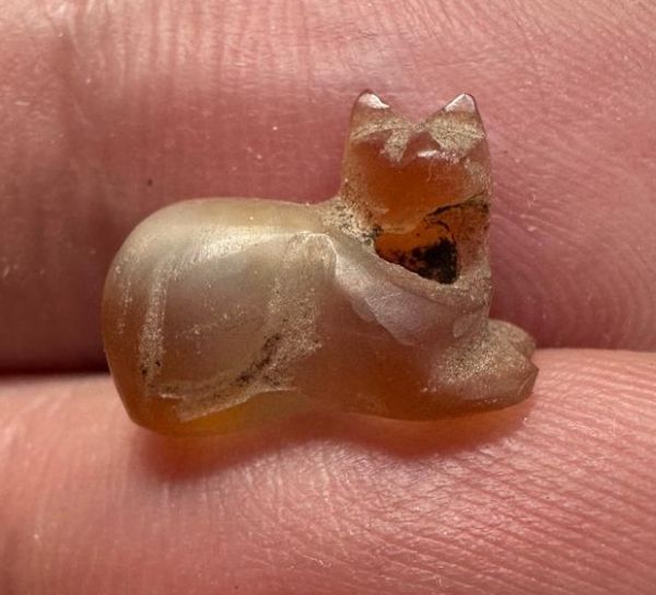 Picture of   Ancient Egypt.   Stone Cat  . Ptolemaic Period. 3rd century B.C