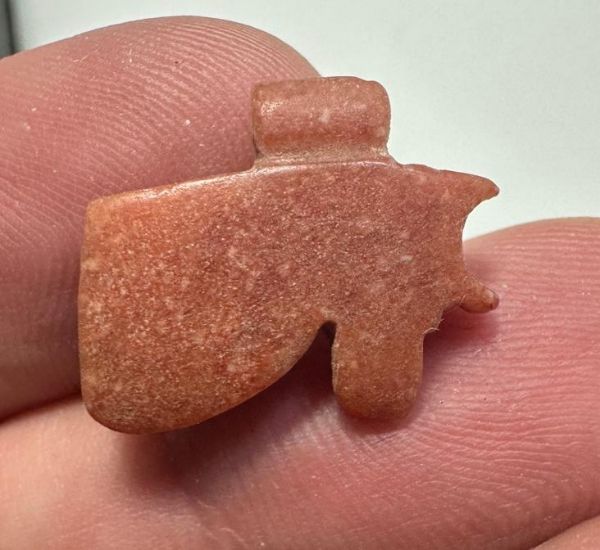 Picture of   Ancient Egypt.   Carnelian Stone  Eye of Horus Amulet  . 600 - 300 B.C