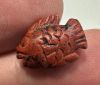 Picture of   Ancient Egypt. Beautiful Red Jasper Stone fish Amulet. late period. 600 - 300 B.C