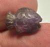 Picture of   Ancient Egypt. Beautiful Amethyst Stone fish Amulet. late period. 600 - 300 B.C