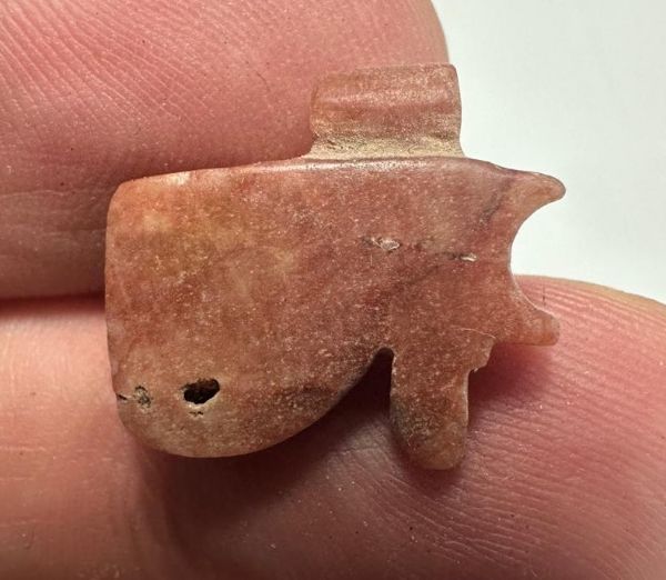 Picture of   Ancient Egypt.   Carnelian Stone  Eye of Horus Amulet  . 600 - 300 B.C