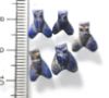 Picture of Ancient Egypt. LOT OF 5  LAPIS LAZULI  STONE FLY AMULETS. 600 - 300 B.C