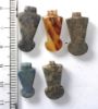 Picture of   Ancient Egypt. LOT OF 5 STONE MENAT  AMULETS. 600 - 300 B.C