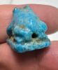 Picture of ANCIENT EGYPT.  BEAUTIFUL COLOR. GRECO - ROMAN - FAIENCE FROG SCARABOID . 300 B.C - 100 A.D