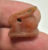 Picture of ANCIENT EGYPT -  BEAUTIFUL  CARNELIAN AMULET OF A HARE . LATE PERIOD. 300 - 100 B.C