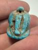 Picture of ANCIENT EGYPT.  BEAUTIFUL COLOR. GRECO - ROMAN - FAIENCE SOW AMULET . 300 B.C - 100 A.D