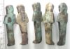 Picture of ANCIENT EGYPT. THIRD INTERMEDIATE PERIOD. LOT OF 5 FAIENCE USHABTIS. 1000 - 700 B.C