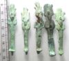 Picture of ANCIENT EGYPT. LATE PERIOD. LOT OF 5 BRONZE FIGURES OF OSIRIS. 600 - 300 B.C