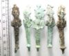 Picture of ANCIENT EGYPT. LATE PERIOD. LOT OF 5 BRONZE FIGURES OF OSIRIS. 600 - 300 B.C