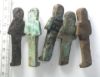 Picture of ANCIENT EGYPT. THIRD INTERMEDIATE PERIOD. LOT OF 5 FAIENCE USHABTIS. 1000 - 700 B.C
