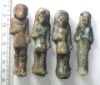 Picture of ANCIENT EGYPT. THIRD INTERMEDIATE PERIOD. LOT OF 4 FAIENCE USHABTIS INCLUDING FOUR OVERSEERS. 1000 - 700 B.C