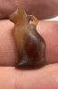 Picture of  Ancient Egypt.  LATE PERIOD. 600 - 100 B.C.  STONE  CAT AMULET