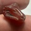 Picture of  Ancient Egypt.  LATE PERIOD. 600 - 100 B.C.  STONE  RAM'S HEAD  AMULET (KHNUM)