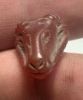 Picture of  Ancient Egypt.  LATE PERIOD. 600 - 100 B.C.  STONE  RAM'S HEAD  AMULET (KHNUM)