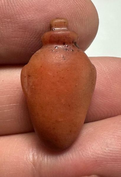 Picture of   Ancient Egypt. CARNELIAN STONE HEART AMULET. 600 - 300 B.C