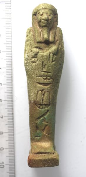 Picture of ANCIENT EGYPT. 26TH DYNASTY. FAIENCE USHABTI. 600 - 300 B.C
