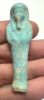 Picture of ANCIENT EGYPT. 26TH DYNASTY. FAIENCE USHABTI. 600 - 300 B.C  DEMOTIC INSCRIPTION ON BACK