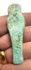 Picture of ANCIENT EGYPT. 26TH DYNASTY. FAIENCE USHABTI. 600 - 300 B.C  DEMOTIC INSCRIPTION ON BACK