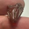 Picture of  Ancient Egypt.  LATE PERIOD. 600 - 100 B.C.  STONE  RAM'S HEAD  AMULET (KHNUM)